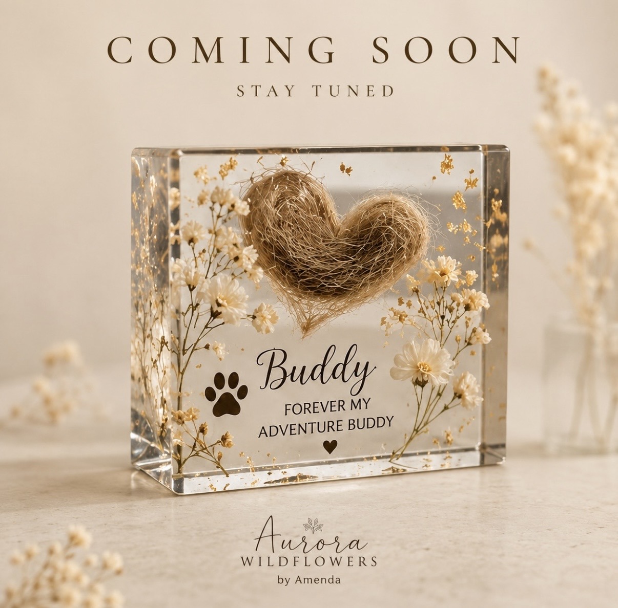 Coming soon pet keepsake collection