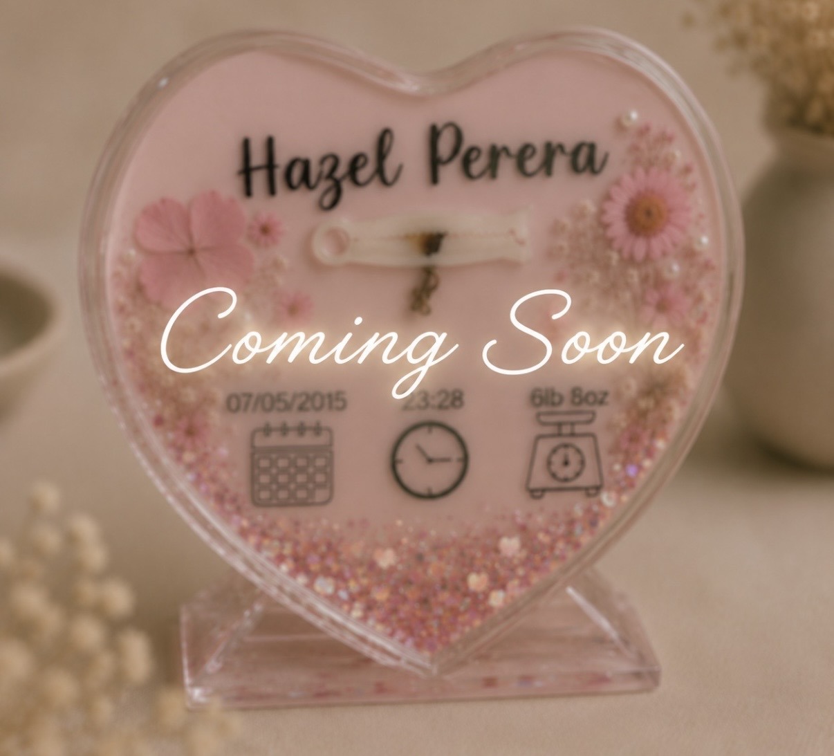 Personalised heart keepsake