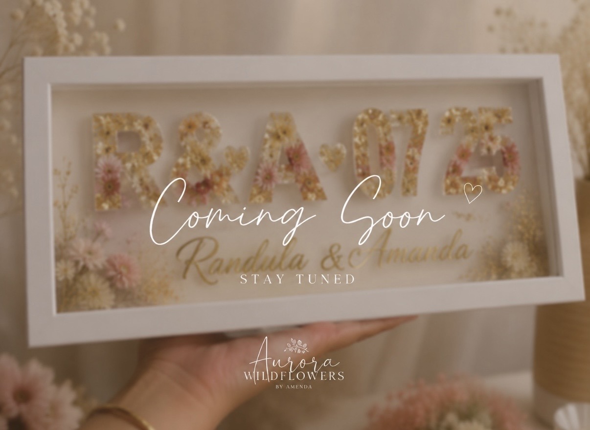 Personalised resin name piece